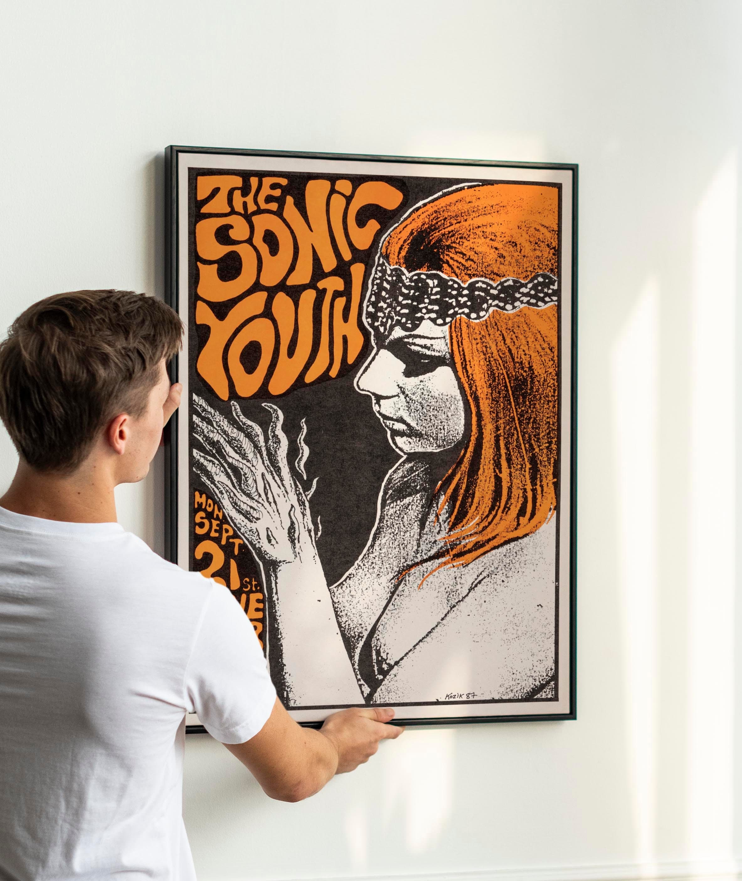 Vintage 80s Rock Music Poster – Classic New Wave Art for Vintage 80s Rock Music Poster – Classic New Wave Art for
