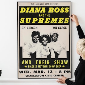 Impresión vintage de Motown: póster de soul y R&B clásico, arte musical funk retro, póster de concierto retro de Motown de los años 70 y 80