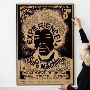 Classic Rock Music Poster – 1960s Festival Wall Art, Vintage Psychedelic Decor, Retro Memorabilia