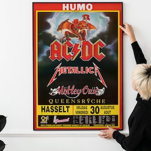 1980s Heavy Metal Poster - Retro Rock Festival Art & Music Memorabilia Decor PRINTABLE DOWNLOAD