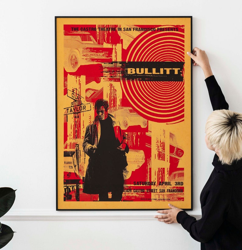 Steve Mcqueen Bullitt 1969 Movie Poster PRINTABLE DOWNLOAD - Etsy