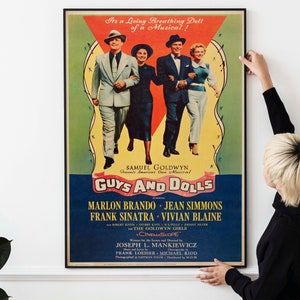 Manifesto del film d'epoca Guys and Dolls del 1955
