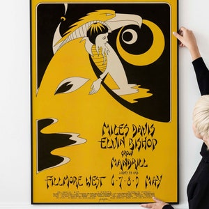 Iconic Jazz Vintage Psychedelic Poster – Retro 60s Music Wall Art, Classic Concert Memorabilia, Iconic Band Decor