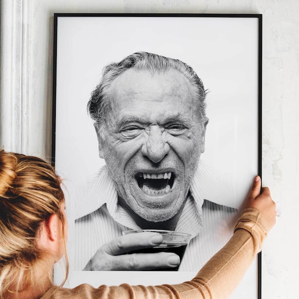 Charles Bukowski Poster Print PRINTABLE DOWNLOAD