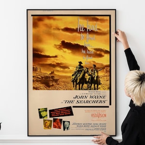 Two Classic Western Movie Posters – Vintage Cowboy Film Art, Old West Legend Print PRINTABLE DOWNLOAD