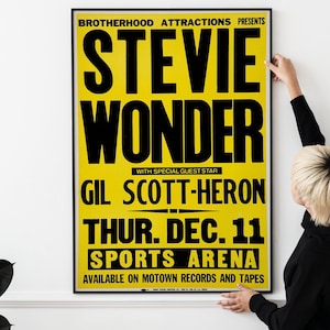 Póster clásico de Motown: arte musical retro soul y funk para coleccionistas de decoración de R&B de los años 70 y 80 Póster de festival de música