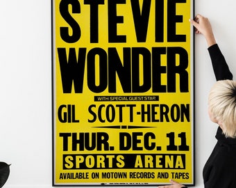 1980s Vintage Soul Concert Poster – Retro Classic R&B Funk Music