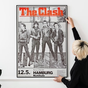 Póster retro de festival de punk rock de los 80: arte de concierto punk, impresión de música new wave, recuerdos de bandas alternativas, póster vintage para pared. DESCARGA IMPRIMIBLE.