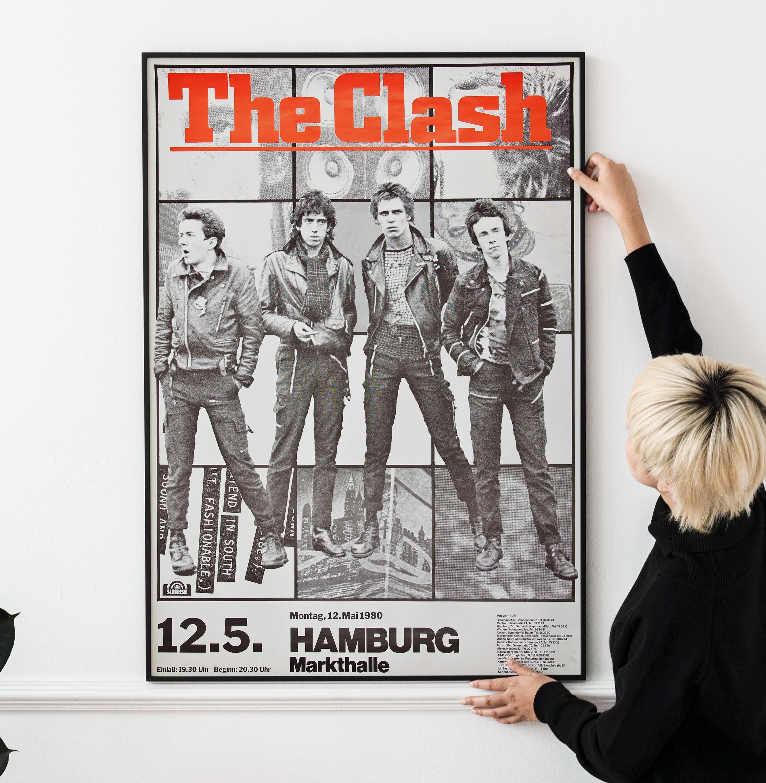 CLASSIC　ROCK POSTERS vintage poster rock music collage band logo commercial promo