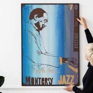 Jazz Festival 1970 Concert Poster, Jazz Concert Poster – Vintage Decor, Perfect for Jazz Enthusiasts