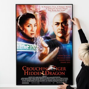 Arte cinematográfico de artes marciales retro: póster de película de kung fu, coleccionable Shaolin vintage, decoración de pared de cine de acción clásico