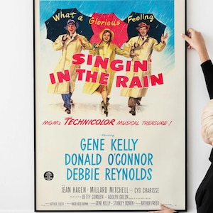 Vintage Musical Movie Poster – Classic Hollywood Film Print, Retro 50s Cinema Collectible Poster