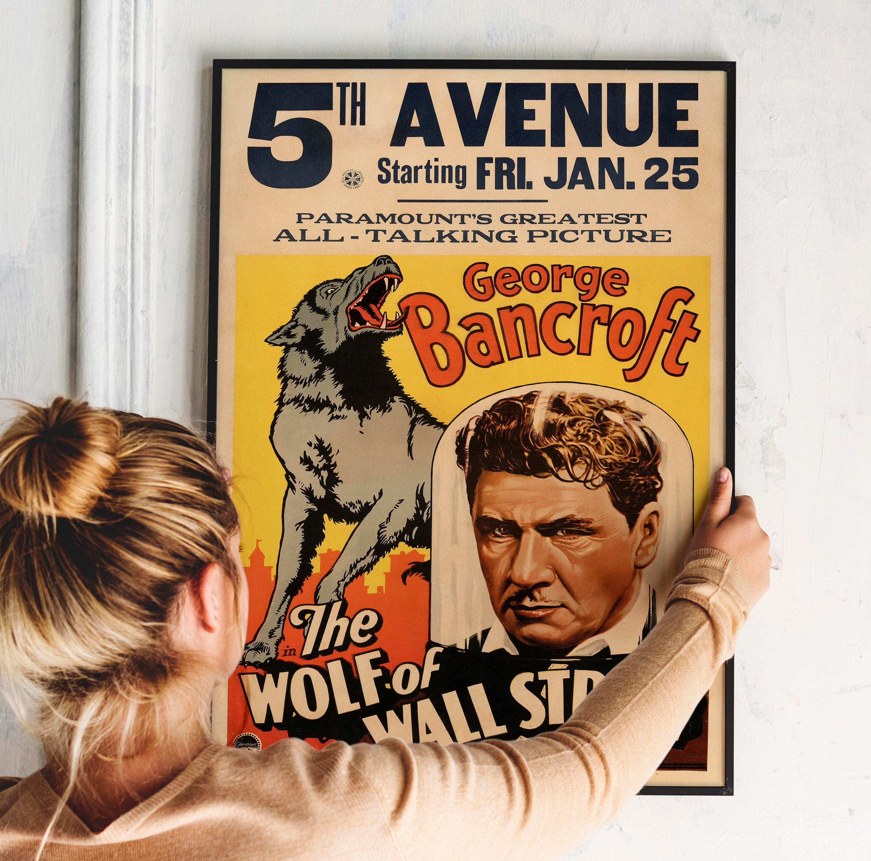 1949 Wood Frame Vintage Poster ポスター 1949 Wood Frame Vintage Poster ポスター