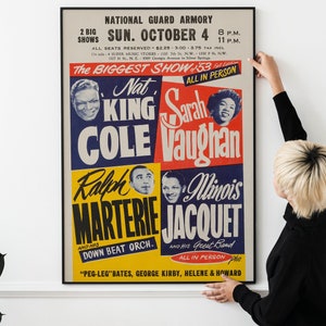 Classic Vintage 50s Jazz Concert Poster