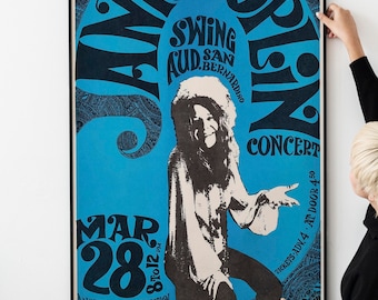 60年代のヴィンテージロックアイコンポスター - ソウルフルなブルース