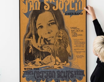1960s Music Festival Poster – Vintage Rock and Roll Art Vintage Concert Collectible Music Memorabilia