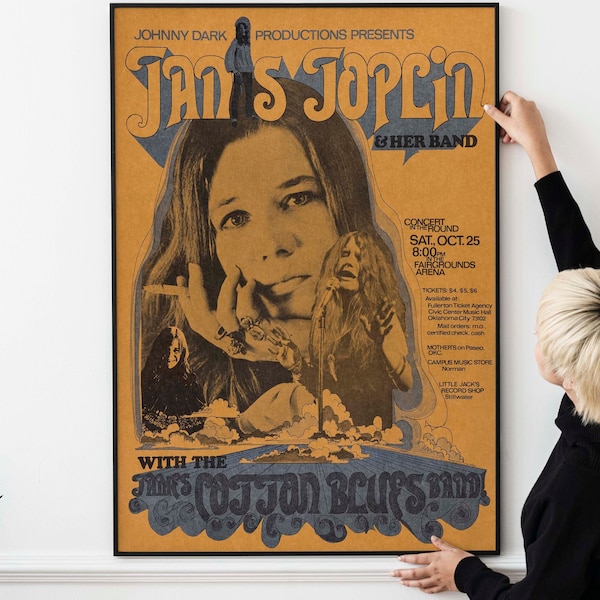Janis Joplin Art - Etsy