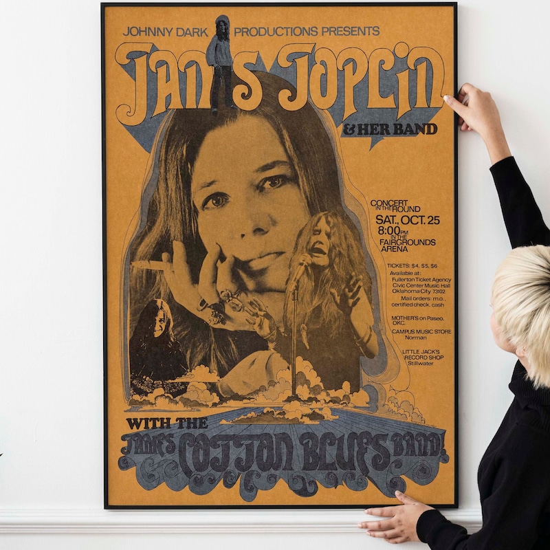 Janis Joplin Poster - Etsy
