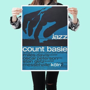 3 pósteres vintage de jazz y blues: pósteres de conciertos de jazz de los años 50, arte mural vintage para festivales de jazz (descarga imprimible)