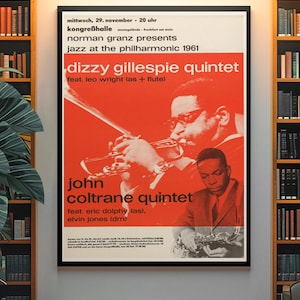 2x Jazz Greats Poster Prints – Classic Jazz Music Wall Art - PRINTABLE DOWNLOAD