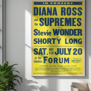 Arte mural de música Motown y funk: póster vintage de conciertos de soul, R&B y disco de los años 70 y 80. ¡Descarga imprimible!