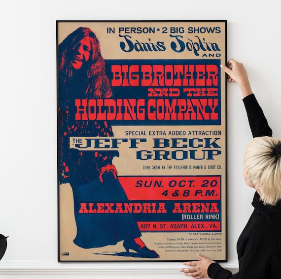 1960年代のヴィンテージレトロコンサートポスター4枚 - レトロな60年代