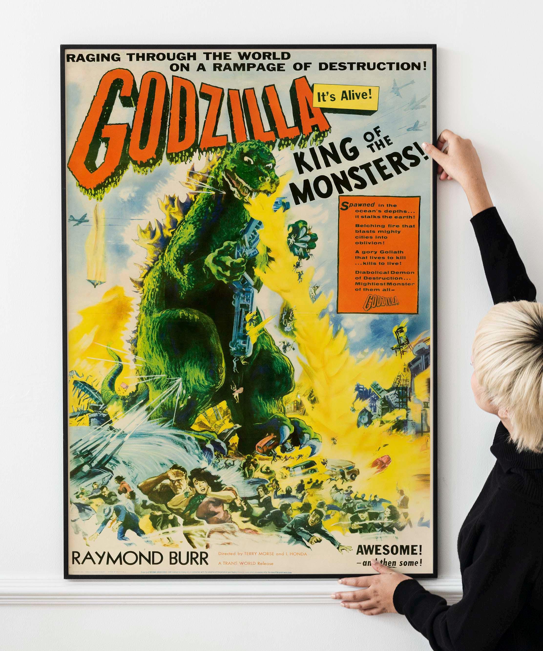 60年代のレトロなモンスター映画ポスター2枚セット - クラシック恐竜