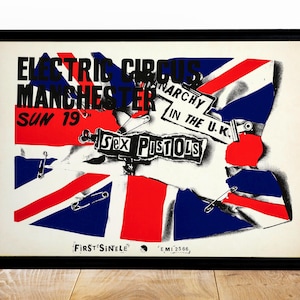 Vintage 80s New Wave Poster – Punk Rock Concert Print Alternative Music Art PRINTABLE DOWNLOAD