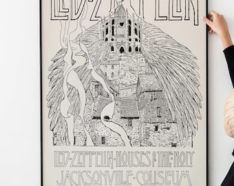 3 Classic 70s Rock Band Poster – Vintage Concert Tour Posters PRINTABLE DOWNLOAD