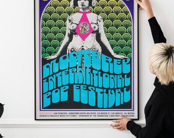 1960年代のヴィンテージレトロコンサートポスター4枚 - レトロな60年代