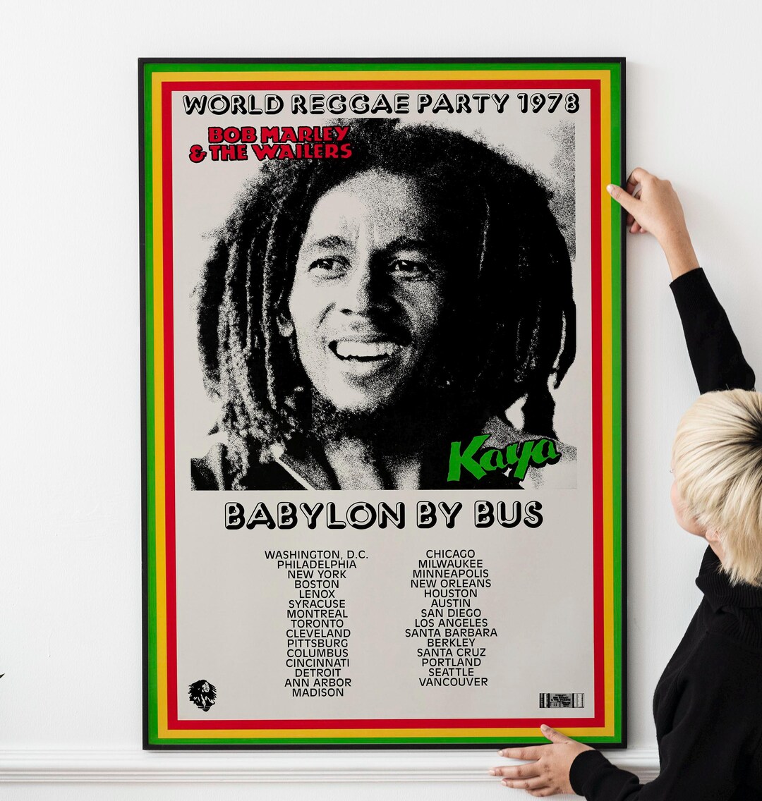 Vintage Retro 70s Reggae Poster – Jamaican Music Art Print, Vintage ...