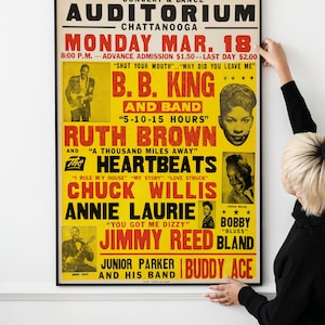 50s Vintage Blues Concert Poster Vintage Jazz Blues Music Poster – Iconic Jazz Art for Classic Wall Decor & Memorabilia PRINTABLE DOWNLOAD