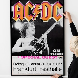 5 carteles de festivales de rock clásicos de los años 60 y 70: recuerdos de música clásica y arte de conciertos retro