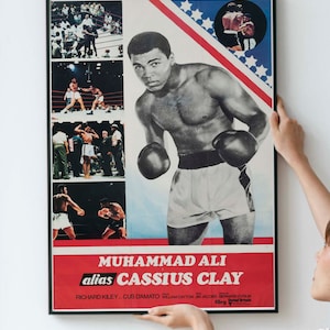 60s Classic Boxing Match Poster – Retro Boxing Art & Vintage Memorabilia Decor Promotional Poster