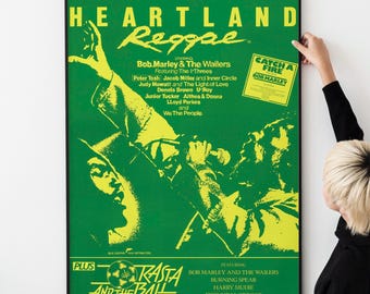 70年代のレトロなレゲエポスター - クラシックなジャマイカのルーツ