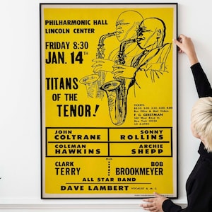 1966 Vintage Jazz Concert Poster – Retro Bebop Blues RnB Print, Classic 60s Music Festival Collectible