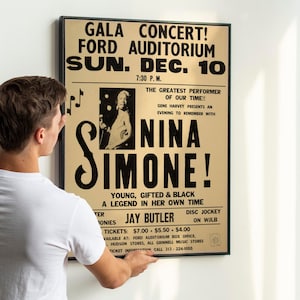 3 Iconic Vintage Jazz Concert Posters, Retro Music Wall Art for Collectors PRINTABLE DOWNLOAD