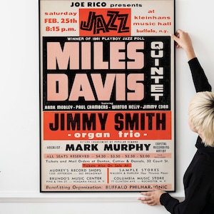 4 carteles icónicos de jazz Arte mural de jazz clásico: carteles vintage de los años 60, 70 y 80, recuerdos de música de jazz, decoración de jazz retro DESCARGA IMPRIMIBLE