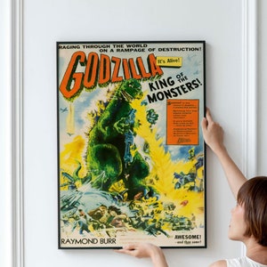 Póster vintage de ciencia ficción: arte retro de películas extraterrestres, película espacial japonesa coleccionable. ¡DESCARGA IMPRIMIBLE!