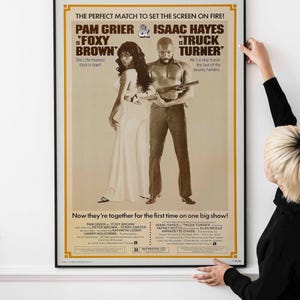 Póster de Foxy Brown/Truck Turner de los años 70 – Película de Pam Grier e Isaac Hayes