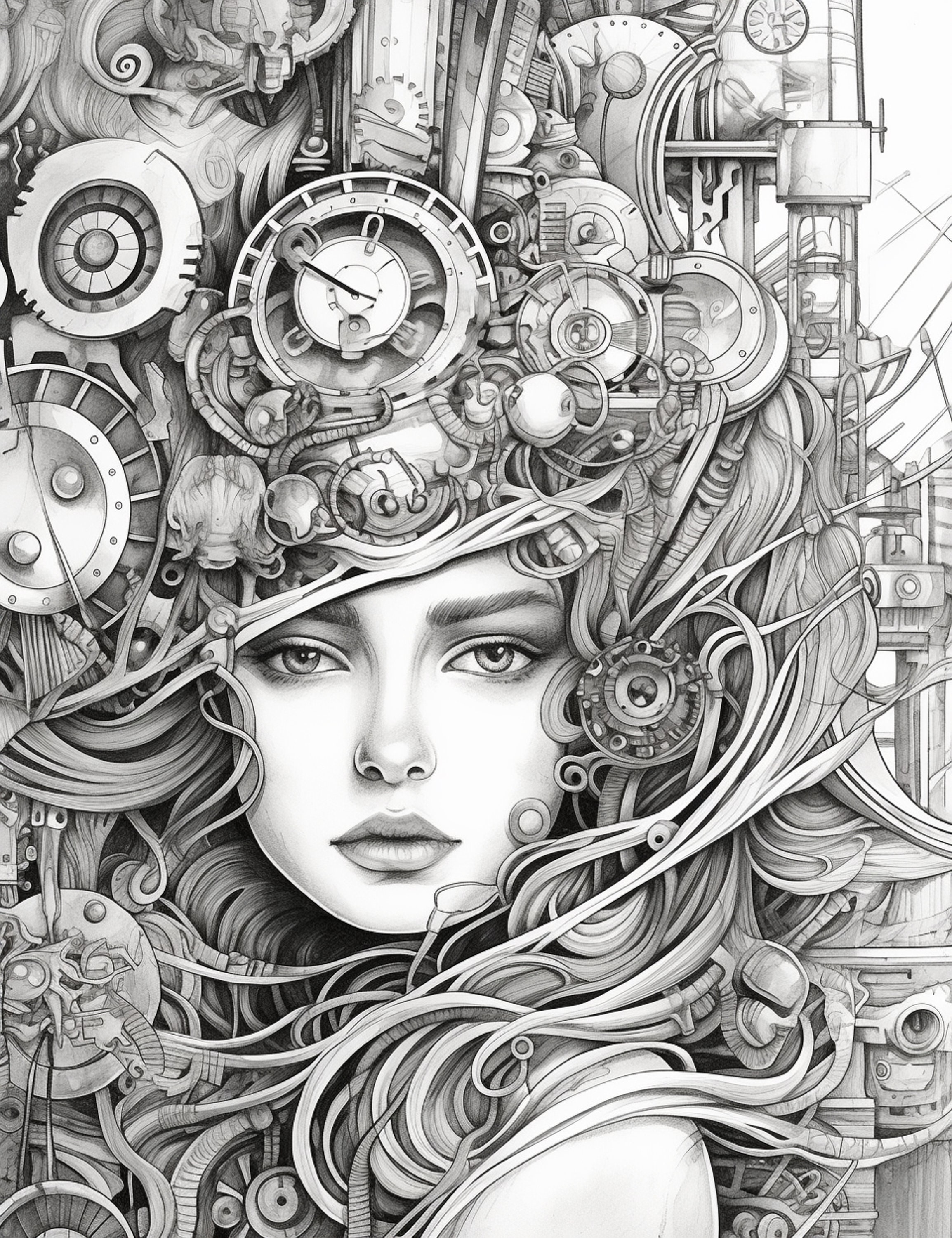 The World of Steampunk Coloring Book for Adults - Etsy