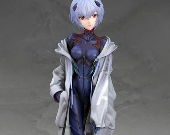 Ayanami Rei Figure, Neon Genesis Evangelion Figure, 22CM Ayanami Rei EVA Statue, Cute Anime Figure, Ayanami Rei Kawaii Action Figure