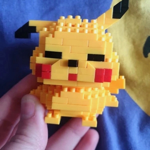 Your favourite Pokemon Character (Pikachu) mini action figure Toy Building Blocks