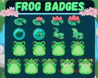 FROG Sub Badges| Bit Badges for Twitch| Kick| Discord| YouTube