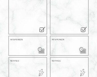 Agenda - non daté - 2 jours 1 page - numérique