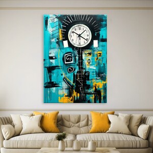 Neo Expressionism Art, Modern Canvas Wall Art Living Room, Contemporary Art, Framed Canvas Print, Extra Large Wall Art