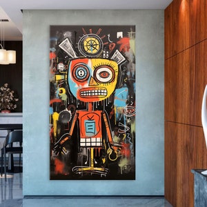 Neo Expressionism Art, Modern Canvas Wall Art Living Room, Contemporary Art, Framed Canvas Print, Extra Large Wall Art