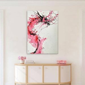 Chinese Dragon Art Print, Modern Canvas Wall Art Living Room Decor, Chinese Art, Dragon Decor, Framed Canvas Print, Extra Large Wall Art