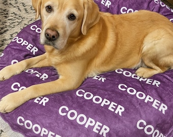 Custom Name Dog Blanket Personalized Blanket for Dog new puppy gift Minky Pet blanket puppy name blanket gift for dog lover