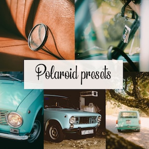 5 Polaroid presets for lightroom desktop, Film presets, Analog presets, Instagram Filters, kodak film, vintage presets, summer presets, LrCC